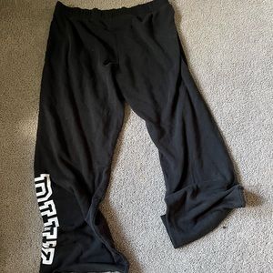 pink sweatpants, size medium